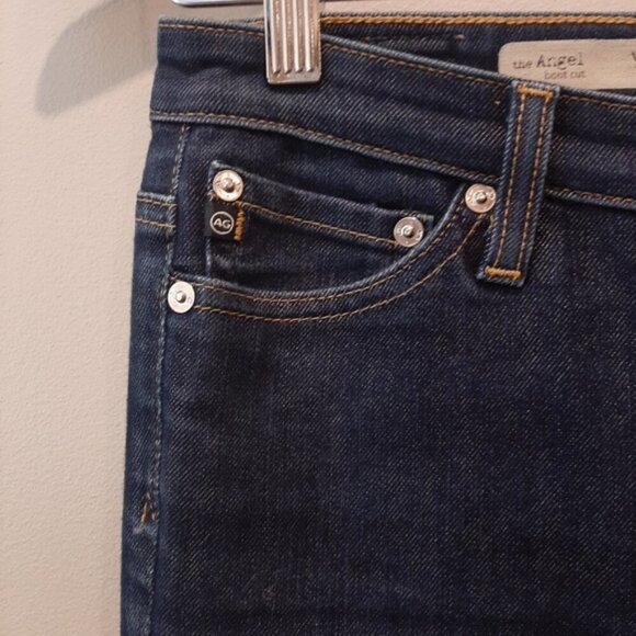 AG Adriano Goldschmied The Angel Bootcut Jeans Low Rise Dark Indigo Denim - Picture 6 of 13